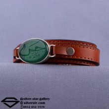 دستبند عقیق سبز نقش یا امام حسن