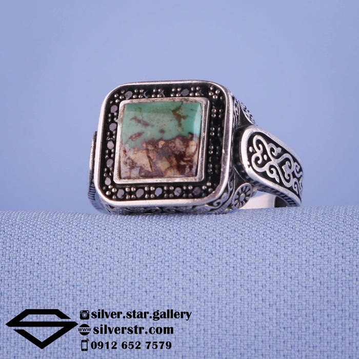 انگشتر مردانه اسپرت فیروزه کد 0847