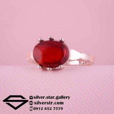 انگشتر زنانه عقیق سرخ یمنی کد 1559