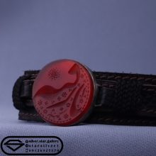 دستبند عقیق سرخ نقش یا رقیه